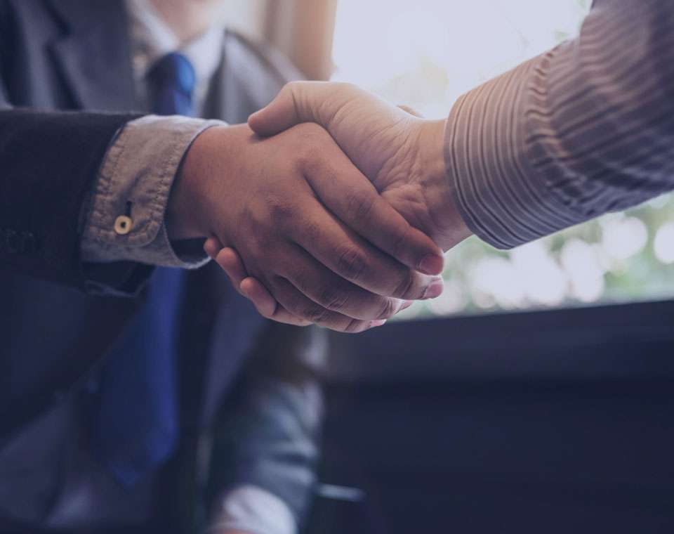 Men shaking hands